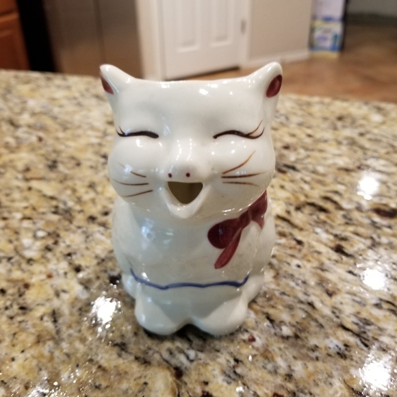 🍁Host Pick🍁VTG 50's Shawnee Puss N Boots Cat Cookie Jar  Pitcher Salt & Pepper - Picture 8 of 16